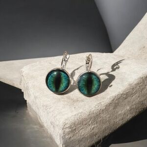 Dragon eye dangle earrings